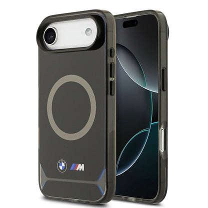 Apple iPhone 17 Air Kılıf BMW Orjinal Lisanslı M-safe Şarj Özellikli Metal Buton Tasarımlı IML Baskılı M Dizayn Kapak - Görsel 2