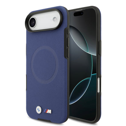 Apple iPhone 17 Air Kılıf BMW Orjinal Lisanslı M-safe Şarj Özellikli Metal Logolu Delikli M Dizayn Deri Kapak - Görsel 5
