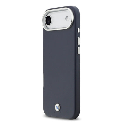 Apple iPhone 17 Air Kılıf BMW Orjinal Lisanslı M-safe Şarj Özellikli Metal Logolu Tam Kaplama Deri Kapak - Görsel 2