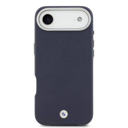 Apple iPhone 17 Air Kılıf BMW Orjinal Lisanslı M-safe Şarj Özellikli Metal Logolu Tam Kaplama Deri Kapak - Görsel 3