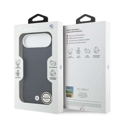 Apple iPhone 17 Air Kılıf BMW Orjinal Lisanslı M-safe Şarj Özellikli Metal Logolu Tam Kaplama Deri Kapak - Görsel 8