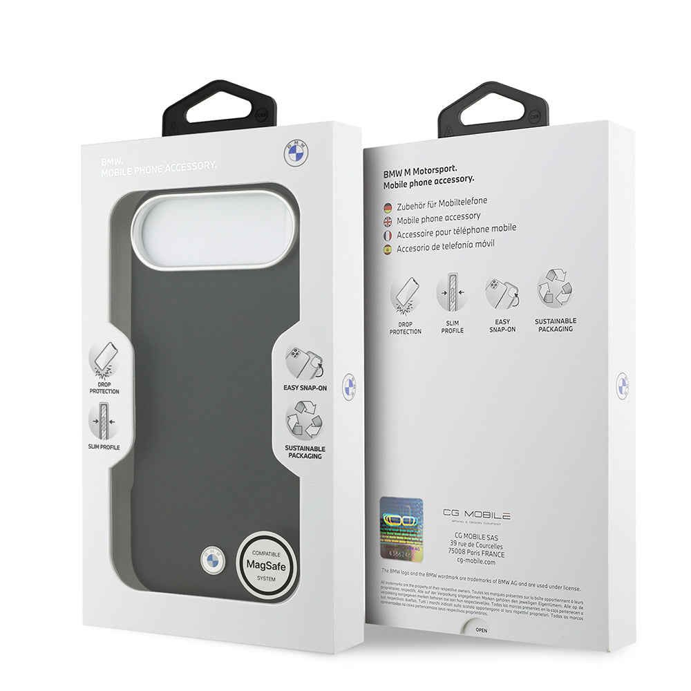 Apple iPhone 17 Air Kılıf BMW Orjinal Lisanslı M-safe Şarj Özellikli Metal Logolu Tam Kaplama Deri Kapak - Görsel 15