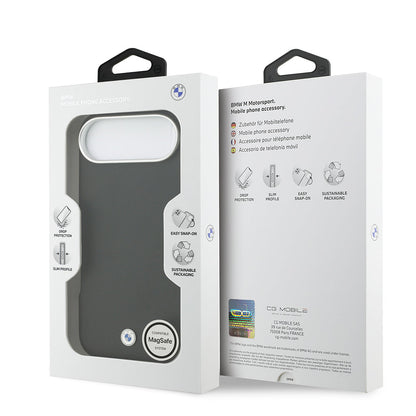 Apple iPhone 17 Air Kılıf BMW Orjinal Lisanslı M-safe Şarj Özellikli Metal Logolu Tam Kaplama Deri Kapak - Görsel 15