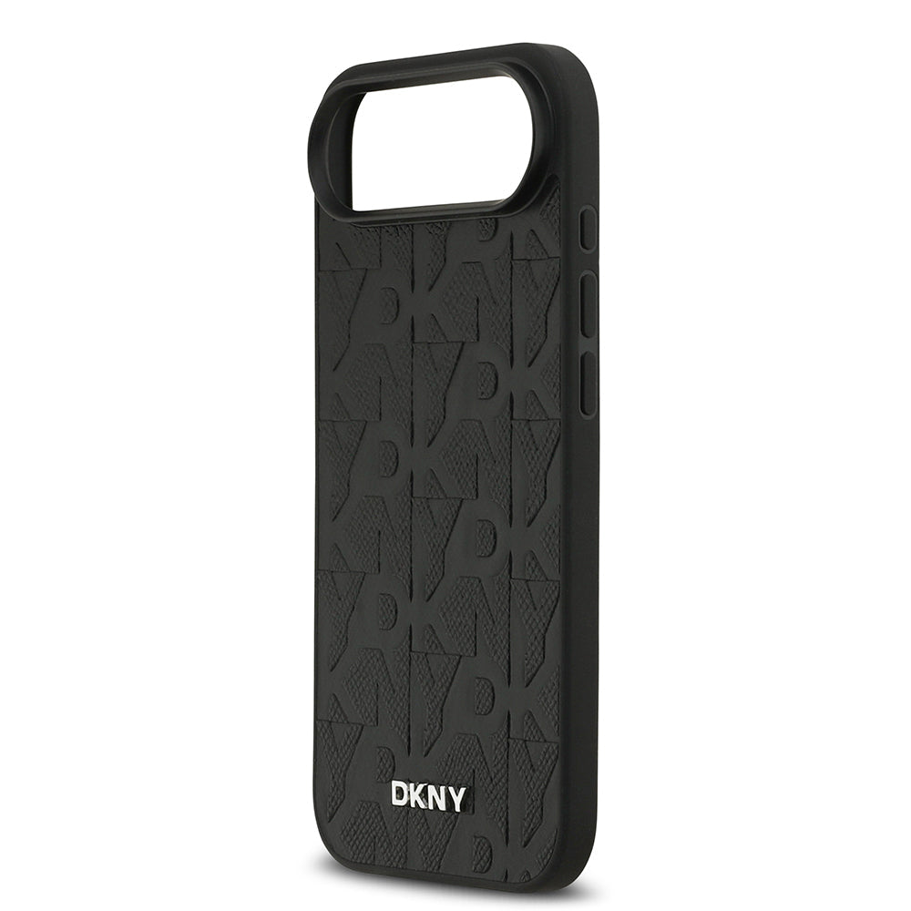 Apple iPhone 17 Air Kılıf DKNY Orjinal Lisanslı M-safe Şarj Özellikli 3D Yazılı Grid Pattern Kapak - Görsel 6