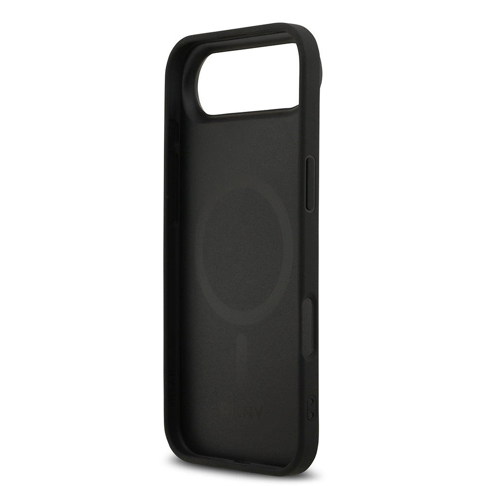 Apple iPhone 17 Air Kılıf DKNY Orjinal Lisanslı M-safe Şarj Özellikli 3D Yazılı Grid Pattern Kapak - Görsel 7