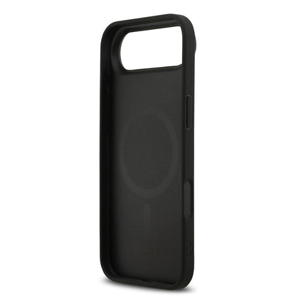Apple iPhone 17 Air Kılıf DKNY Orjinal Lisanslı M-safe Şarj Özellikli 3D Yazılı Grid Pattern Kapak - Görsel 7
