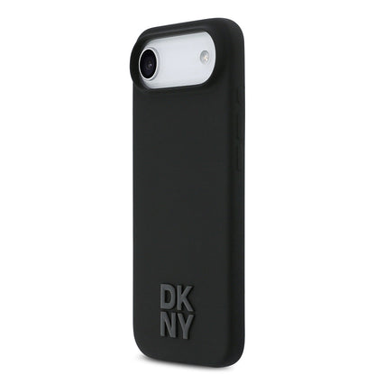 Apple iPhone 17 Air Kılıf DKNY Orjinal Lisanslı M-safe Şarj Özellikli Metal Logolu Silikon Kapak - Görsel 2