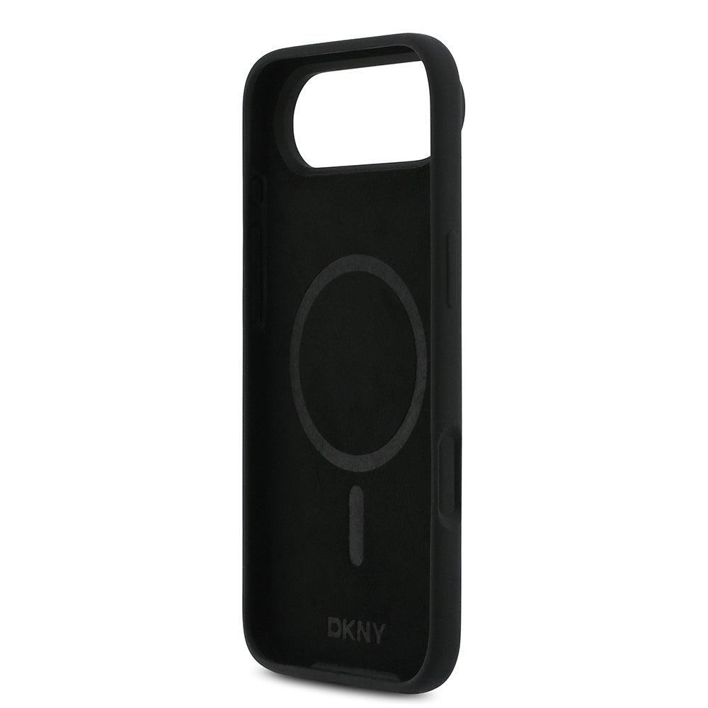Apple iPhone 17 Air Kılıf DKNY Orjinal Lisanslı M-safe Şarj Özellikli Metal Logolu Silikon Kapak - Görsel 7