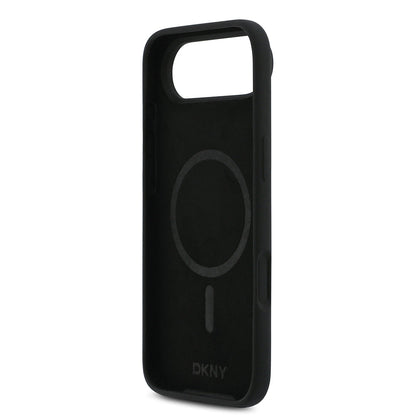 Apple iPhone 17 Air Kılıf DKNY Orjinal Lisanslı M-safe Şarj Özellikli Metal Logolu Silikon Kapak - Görsel 7