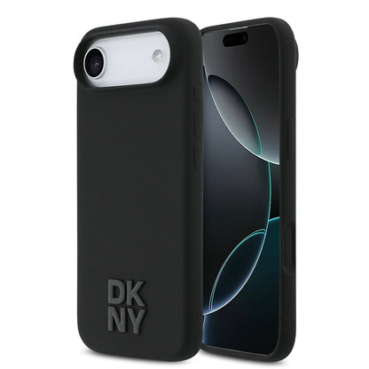 Apple iPhone 17 Air Kılıf DKNY Orjinal Lisanslı M-safe Şarj Özellikli Metal Logolu Silikon Kapak - Görsel 16