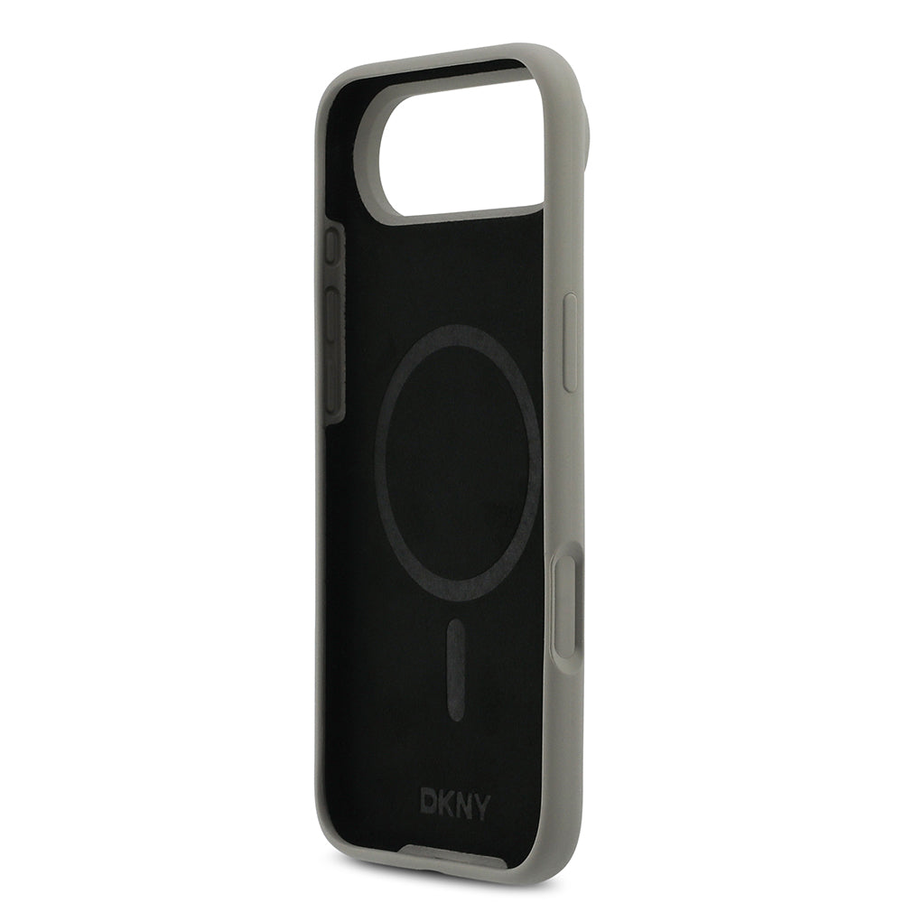 Apple iPhone 17 Air Kılıf DKNY Orjinal Lisanslı M-safe Şarj Özellikli Metal Logolu Silikon Kapak - Görsel 14