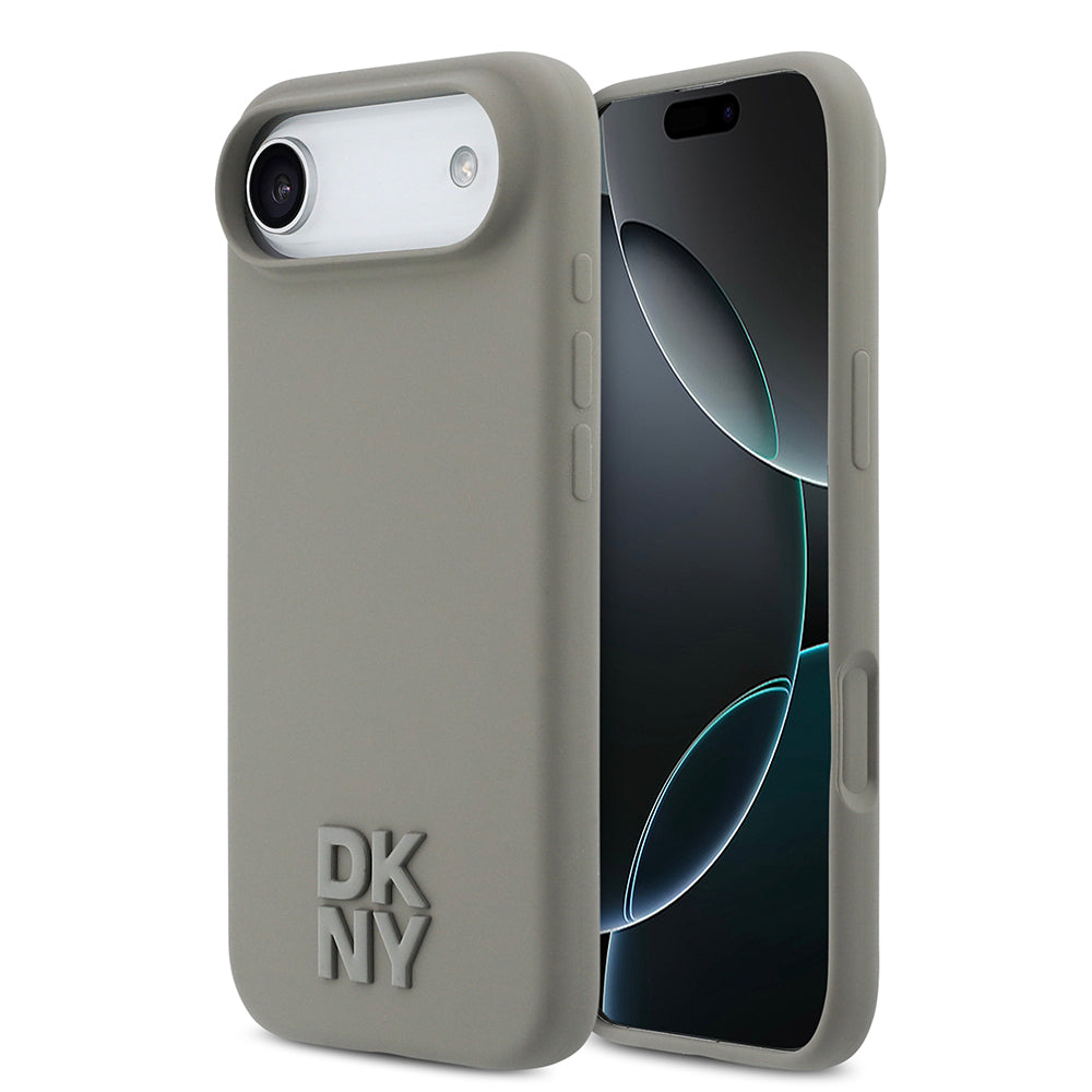 Apple iPhone 17 Air Kılıf DKNY Orjinal Lisanslı M-safe Şarj Özellikli Metal Logolu Silikon Kapak - Görsel 17