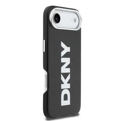 Apple iPhone 17 Air Kılıf DKNY Orjinal Lisanslı M-safe Şarj Özellikli PU Büyük Dikey Logolu Kapak - Görsel 4