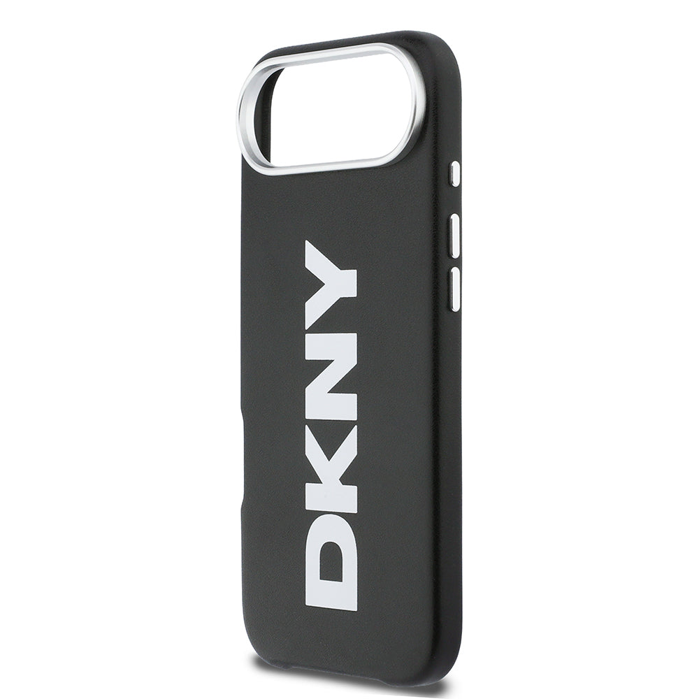 Apple iPhone 17 Air Kılıf DKNY Orjinal Lisanslı M-safe Şarj Özellikli PU Büyük Dikey Logolu Kapak - Görsel 6
