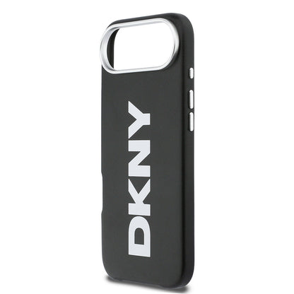Apple iPhone 17 Air Kılıf DKNY Orjinal Lisanslı M-safe Şarj Özellikli PU Büyük Dikey Logolu Kapak - Görsel 6