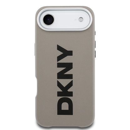 Apple iPhone 17 Air Kılıf DKNY Orjinal Lisanslı M-safe Şarj Özellikli PU Büyük Dikey Logolu Kapak - Görsel 10