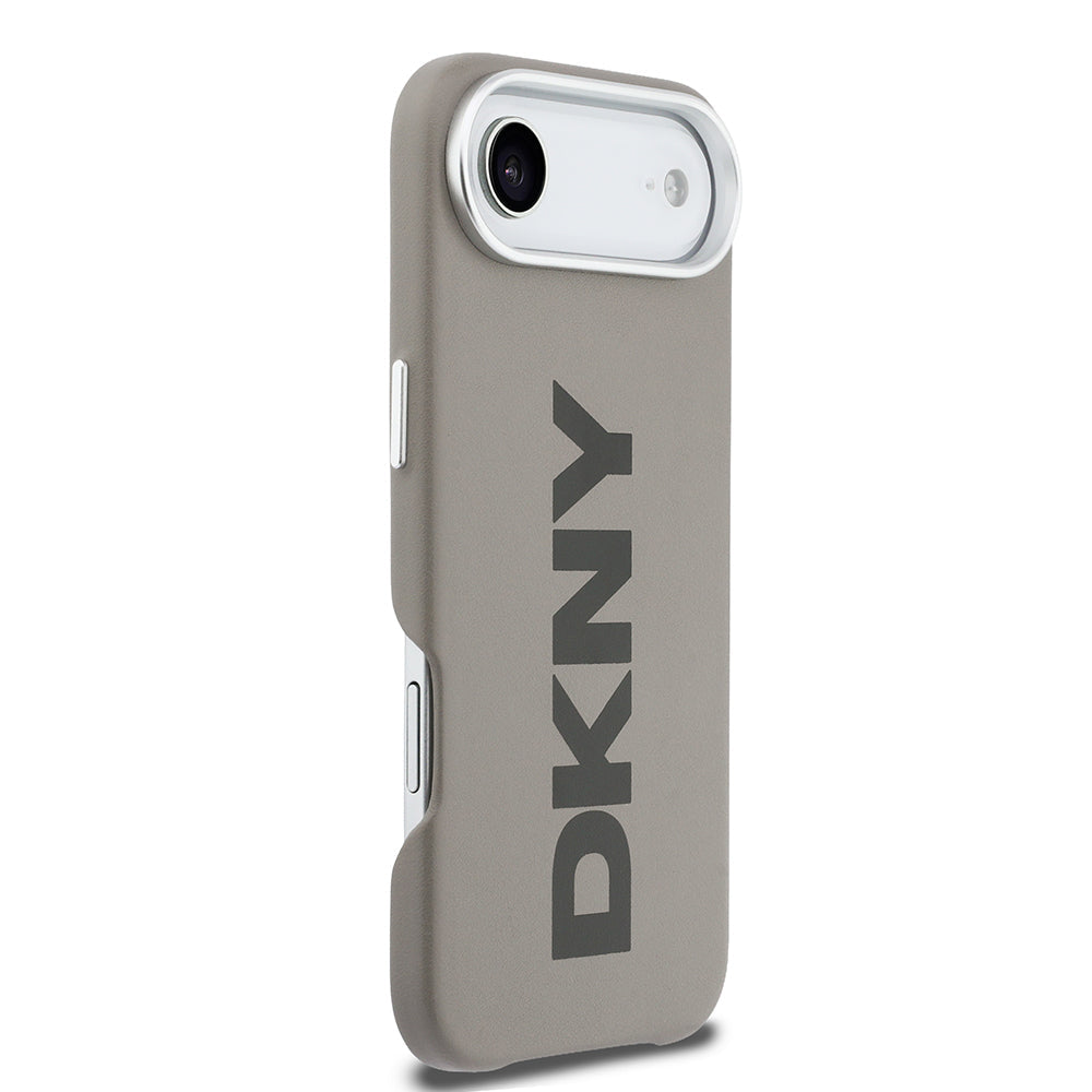 Apple iPhone 17 Air Kılıf DKNY Orjinal Lisanslı M-safe Şarj Özellikli PU Büyük Dikey Logolu Kapak - Görsel 11