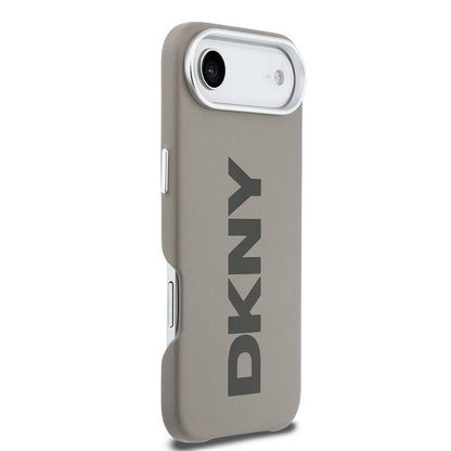 Apple iPhone 17 Air Kılıf DKNY Orjinal Lisanslı M-safe Şarj Özellikli PU Büyük Dikey Logolu Kapak - Görsel 11