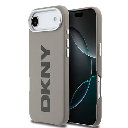 Apple iPhone 17 Air Kılıf DKNY Orjinal Lisanslı M-safe Şarj Özellikli PU Büyük Dikey Logolu Kapak - Görsel 17