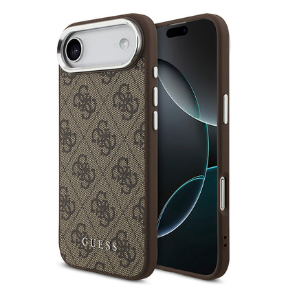 Apple iPhone 17 Air Kılıf Guess Orjinal Lisanslı M-safe Şarj Özellikli 4G Klasik Yazı Logolu Kapak