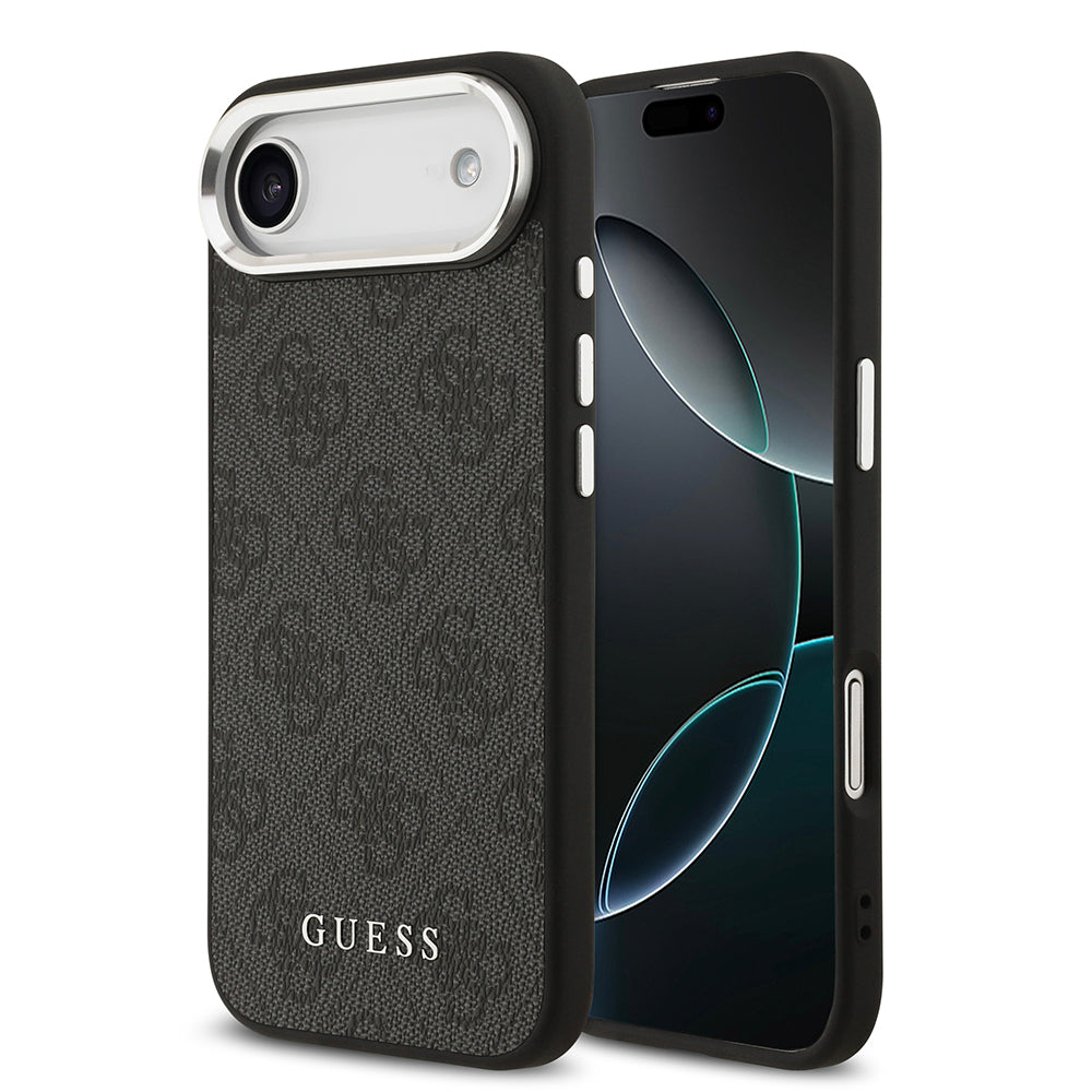 Apple iPhone 17 Air Kılıf Guess Orjinal Lisanslı M-safe Şarj Özellikli 4G Klasik Yazı Logolu Kapak - Görsel 2