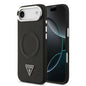 Apple iPhone 17 Air Kılıf Guess Orjinal Lisanslı M-safe Şarj Özellikli PU Deri Metal Kamera Çerçeveli Üçgen Logolu Kapak