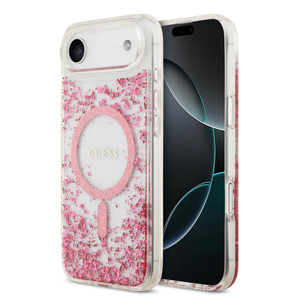 Apple iPhone 17 Air Kılıf Guess Orjinal Lisanslı M-safe Şarj Özellikli Transparan Resin Bottom Kapak - Görsel 3