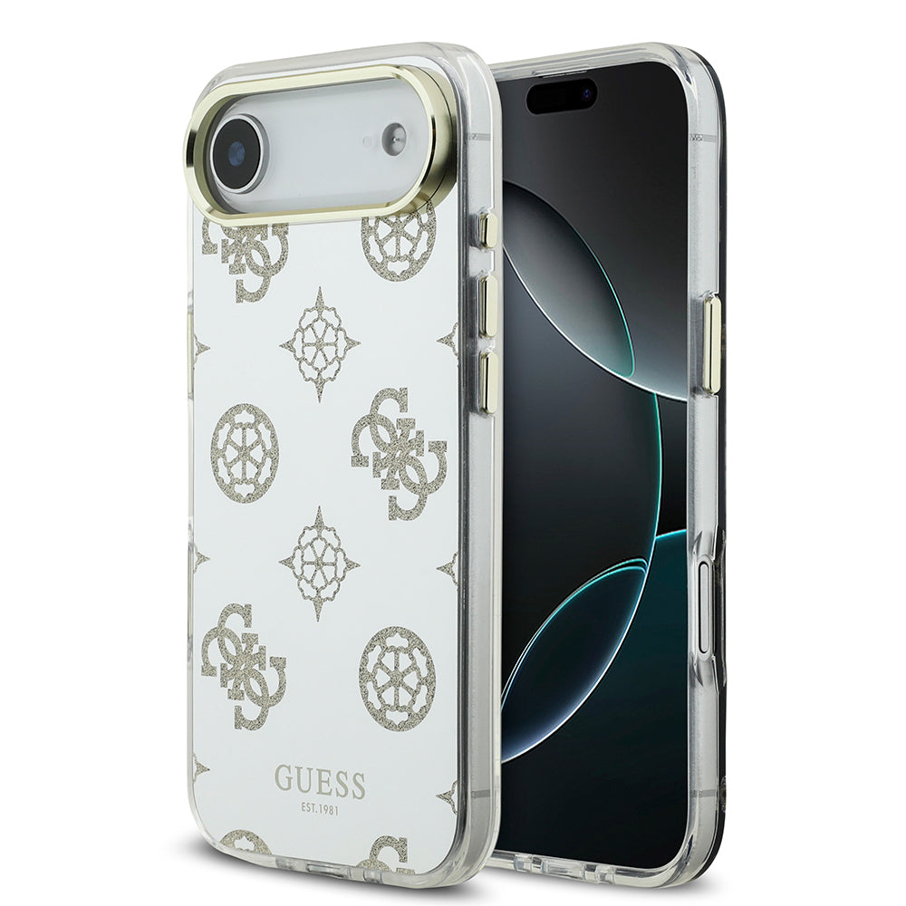 Apple iPhone 17 Air Kılıf Guess Orjinal Lisanslı Metal Kamera Çerçeveli Simli Aynalı Kapak - Görsel 2