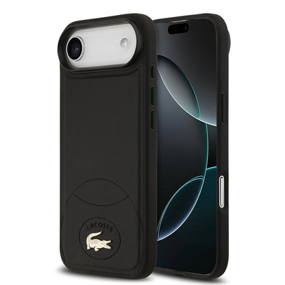 Apple iPhone 17 Air Kılıf Lacoste Orjinal Lisanslı M-safe Şarj Özellikli PU Deri Tasarımlı Metal Logolu Kapak - Görsel 3