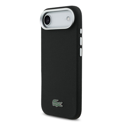 Apple iPhone 17 Air Kılıf Lacoste Orjinal Lisanslı M-Safe Şarj Özellikli PVC Pike Desenli Arka Yüzey İkonik Timsah Dokuma Logolu Kapak - Görsel 2
