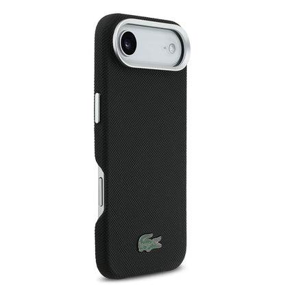 Apple iPhone 17 Air Kılıf Lacoste Orjinal Lisanslı M-Safe Şarj Özellikli PVC Pike Desenli Arka Yüzey İkonik Timsah Dokuma Logolu Kapak - Görsel 4