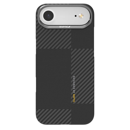Apple iPhone 17 Air Kılıf M-safe Şarj Özellikli 600D Metal Kamera Çerçeveli Raptic Aramid Fiber Geotik Serisi Kapak - Görsel 2