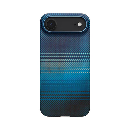 Apple iPhone 17 Air Kılıf M-safe Şarj Özellikli Aramid Fiber Pitaka Tactile Woven Sunset-Moonrise Serisi Kapak - Görsel 3