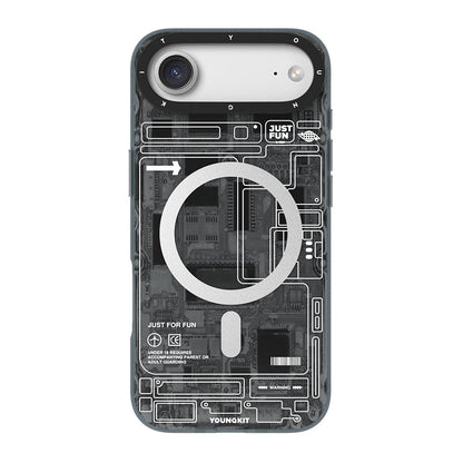 Apple iPhone 17 Air Kılıf M-safe Şarj Özellikli Kamera Denetim Butonlu Youngkit Technology Serisi Kapak - Görsel 2