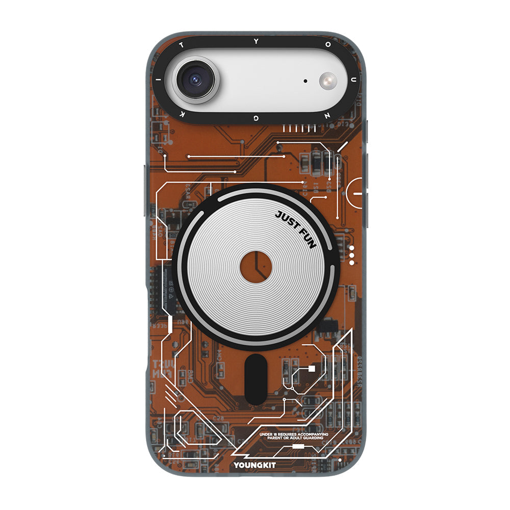 Apple iPhone 17 Air Kılıf M-safe Şarj Özellikli Kamera Denetim Butonlu Youngkit Technology Serisi Kapak - Görsel 4