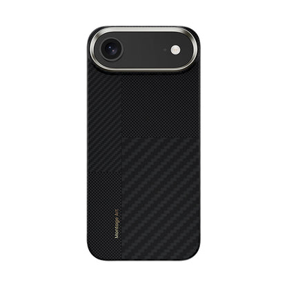 Apple iPhone 17 Air Kılıf M-safe Şarj Özellikli Karbon Fiber Benks Montage ArmorAir Kevlar Kapak - Görsel 2