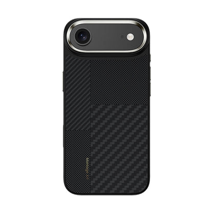 Apple iPhone 17 Air Kılıf M-safe Şarj Özellikli Karbon Fiber Benks Montage Hybrid ArmorPro Kevlar Kapak - Görsel 2