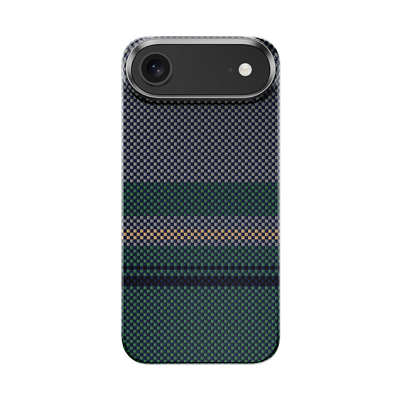 Apple iPhone 17 Air Kılıf M-safe Şarj Özellikli Karbon Fiber Tasarımlı Benks Aurora ArmorAir Kevlar Kapak