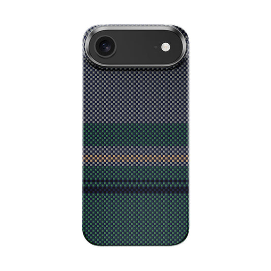 Apple iPhone 17 Air Kılıf M-safe Şarj Özellikli Karbon Fiber Tasarımlı Benks Aurora ArmorAir Kevlar Kapak