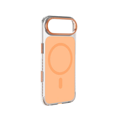 Apple iPhone 17 Air Kılıf M-safe Şarj Özellikli Metal Kamera Çerçeveli Airbag Tasarımlı Lenyes CK221 Sert PC Kapak - Görsel 2