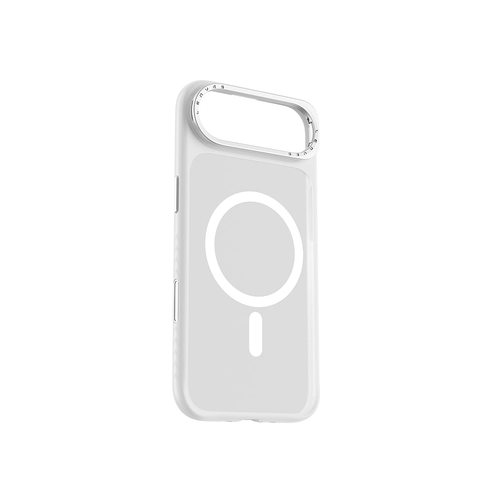 Apple iPhone 17 Air Kılıf M-safe Şarj Özellikli Metal Kamera Standlı Lenyes CK226 PC Kapak - Görsel 3