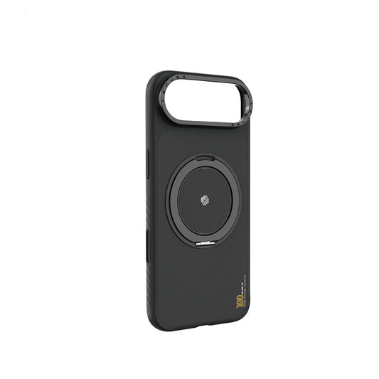 Apple iPhone 17 Air Kılıf M-safe Şarj Özellikli Metal Standlı Lenyes CK225 Kevlar Kapak