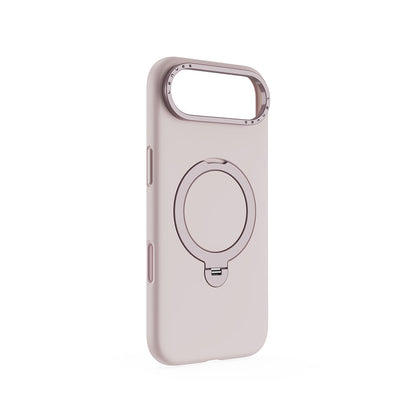 Apple iPhone 17 Air Kılıf M-safe Şarj Özellikli Metal Standlı Sıvı Silikon Lenyes CK223 Kapak - Görsel 7