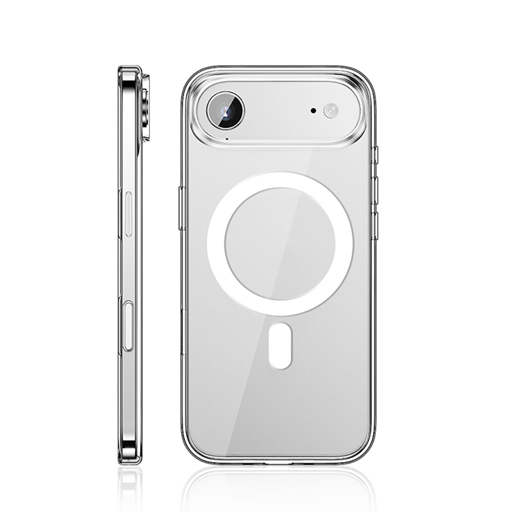 Apple iPhone 17 Air Kılıf M-safe Şarj Özellikli Transparan Sert PC Wlons Pita Kapak - Görsel 2