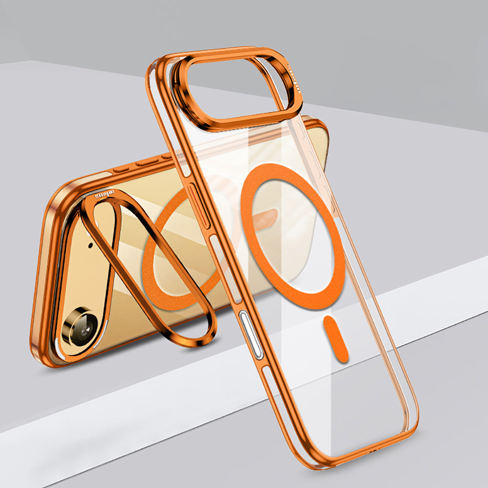 Apple iPhone 17 Air Kılıf M-safe Şarj Özellikli Wlons Standlı Efsane Kapak - Görsel 5