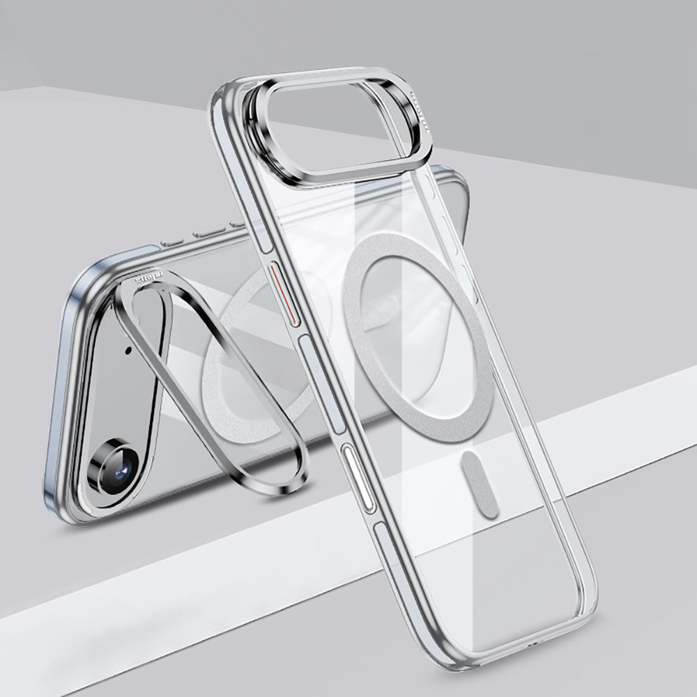 Apple iPhone 17 Air Kılıf M-safe Şarj Özellikli Wlons Standlı Efsane Kapak - Görsel 3