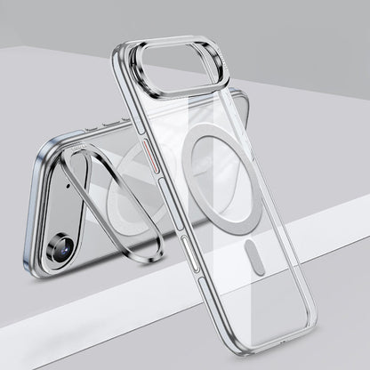 Apple iPhone 17 Air Kılıf M-safe Şarj Özellikli Wlons Standlı Efsane Kapak - Görsel 3