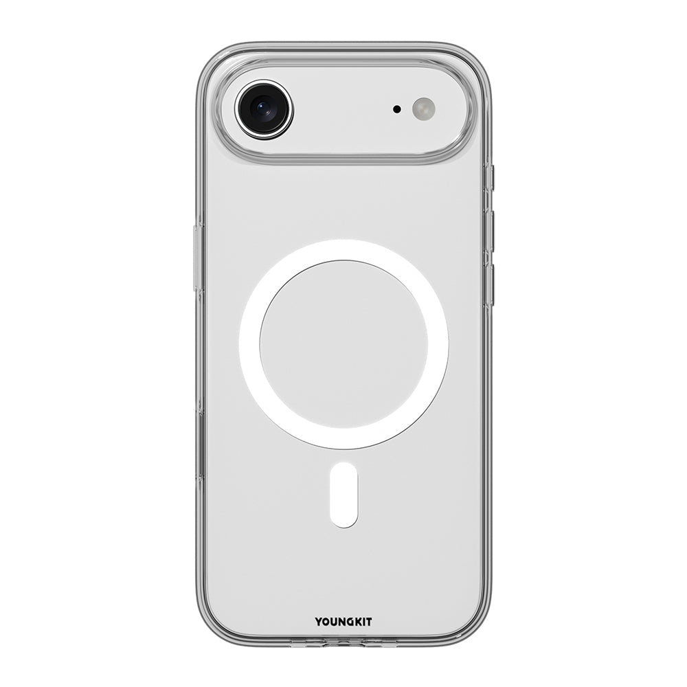 Apple iPhone 17 Air Kılıf M-safe Şarj Özellikli Youngkit Clear Serisi Kapak - Görsel 2
