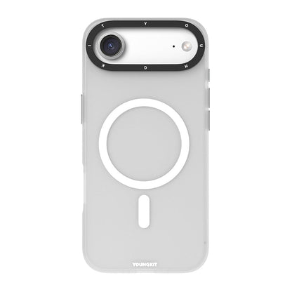 Apple iPhone 17 Air Kılıf M-safe Şarj Özellikli Youngkit Hidden Sand Serisi Kapak - Görsel 3