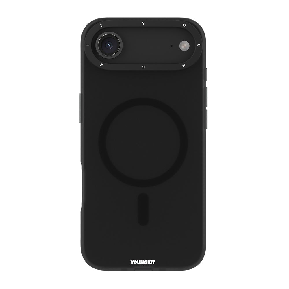 Apple iPhone 17 Air Kılıf M-safe Şarj Özellikli Youngkit Hidden Sand Serisi Kapak - Görsel 4